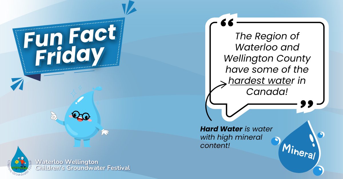 🚿 The Region of Waterloo and Wellington County have some of the hardest water in Canada!

Knowing the water hardness in your neighbourhood can help you set your water softener to work efficiently. Overdoing it will use more water and salt than you need.

#funfact #water