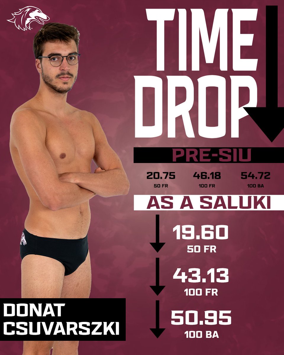 We have one more day of Time Drops for y'all! And we're starting things off with Donat Csuvarszki!

#Salukis | #RunWithUs