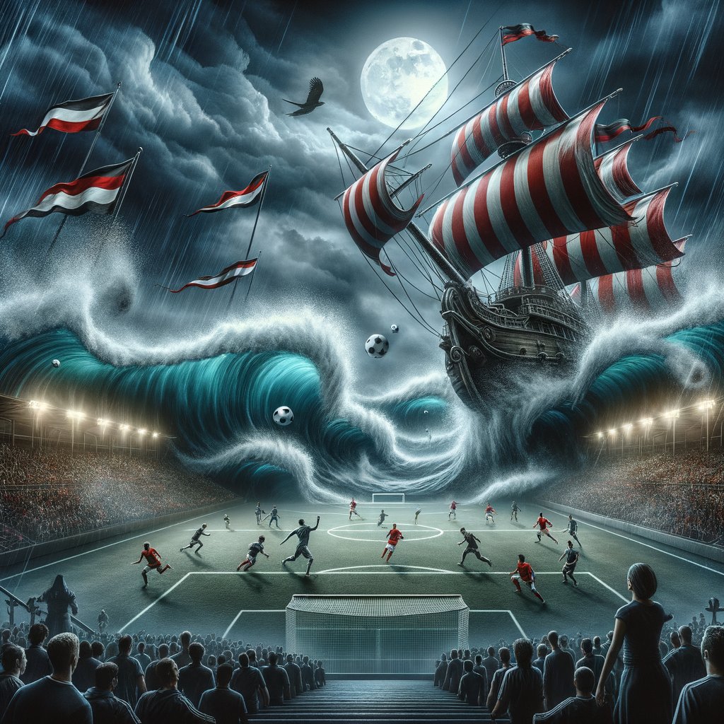 ⚓️ Captains Log: Today, we clashed with Colmel Athletic! Sani Muhammad &amp; Ihab Gamal struck early, but their scurvy mates fought back to level the score at 2-2! 🏴‍☠️ Our crew storms on with pride, ready for the next battle! ⚓️ #MaretowAlbion #Footium