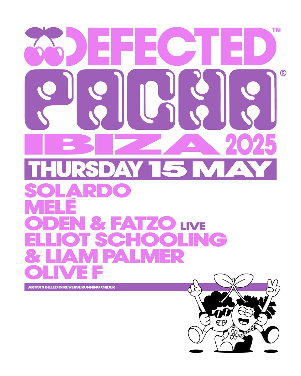 Defected Records (@defectedrecords) on Twitter photo Your soundtrack to week 2 on the island 🏝️
<a href="/solardomusic/">Solardo (blue tick)</a>
<a href="/ukmele/">Melé</a>
<a href="/ODEN_and_FATZO/">Oden & Fatzo</a>
<a href="/elliotschooling/">ElliotSchoolingSmith</a> & Liam Palmer
Olive F
defected.lnk.to/DefectedPacha2… Your soundtrack to week 2 on the island 🏝️
<a href="/solardomusic/">Solardo (blue tick)</a>
<a href="/ukmele/">Melé</a>
<a href="/ODEN_and_FATZO/">Oden & Fatzo</a>
<a href="/elliotschooling/">ElliotSchoolingSmith</a> & Liam Palmer
Olive F
defected.lnk.to/DefectedPacha2…