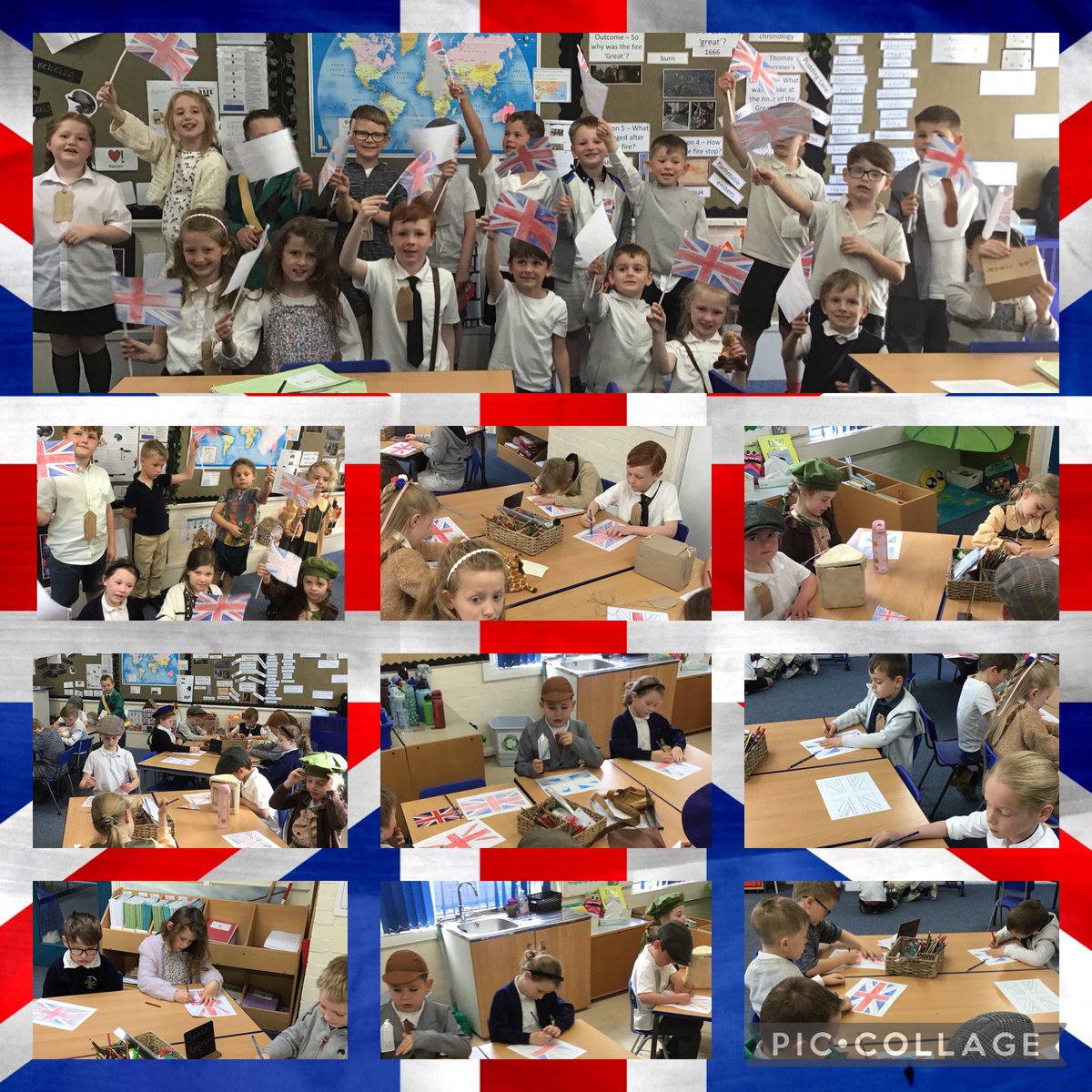 MsThorpeYr2's tweet photo. #Keelbyy2’s had a great day dressing up as evacuees and taking part in a range of activities to extend their knowledge of VE Day. #Keelbyprimary #KeelbyHistory https://t.co/e59weEZzt1