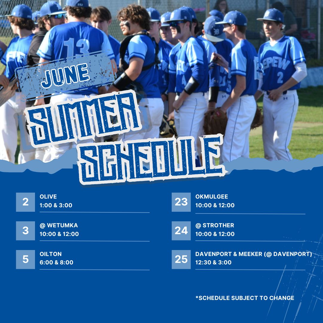 Got a few weeks off and then summer ball starts up!