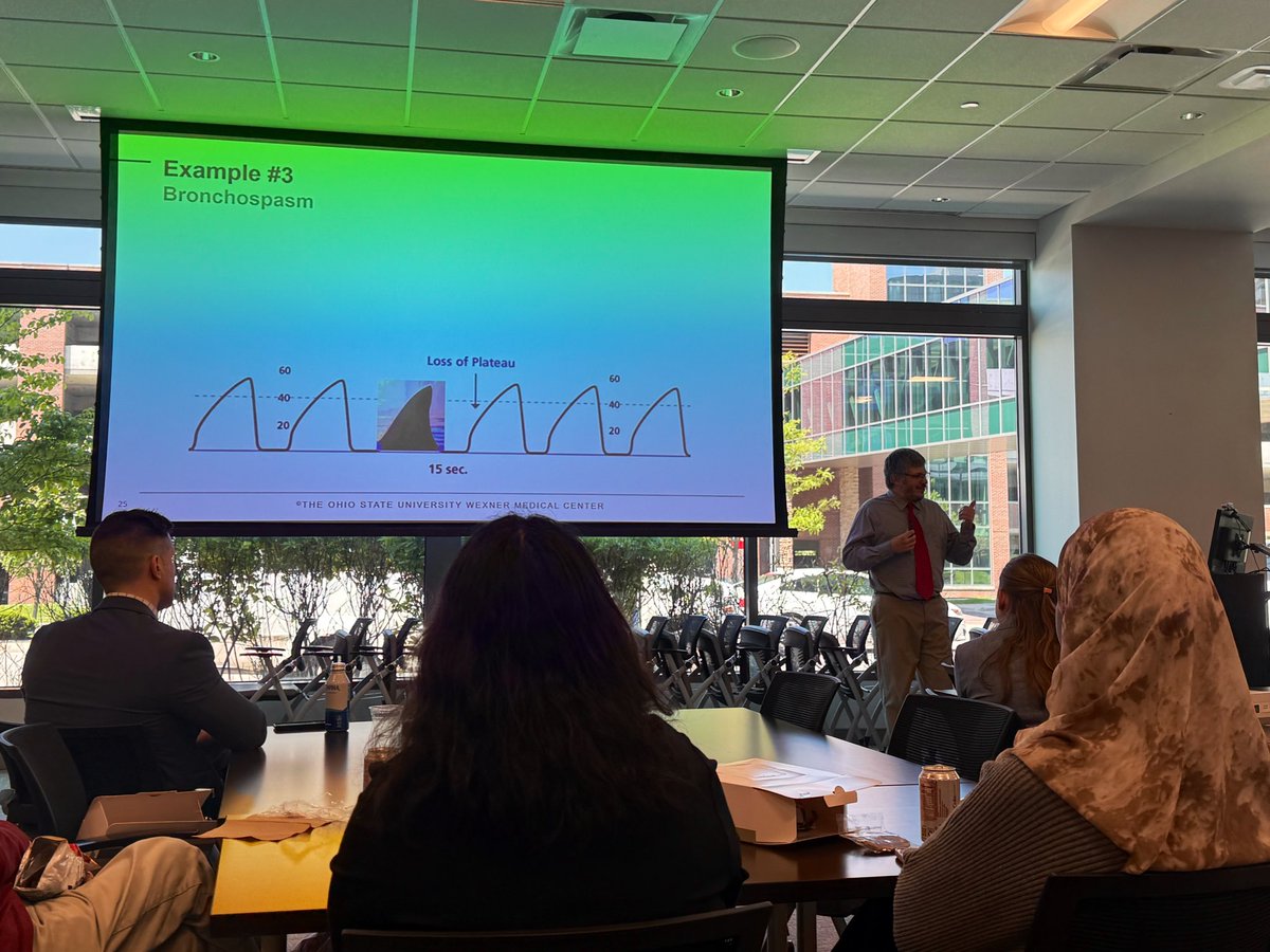 Awesome perspective from Matthew Curtis, RRT, RCP on “Riding the wave of ETCO2 in the ICU” at the <a href="/SCCMohio/">SCCMohio</a> Spring Symposium. <a href="/OSUWexMed/">The Ohio State University Wexner Medical Center</a>