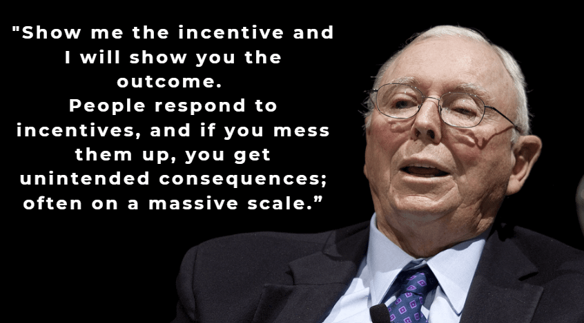 Charlie Munger is right.

How do we incentivise behaviour that benefits society as a whole. Selling off natural monopolies to private companies and installing a regulator hasn't worked.