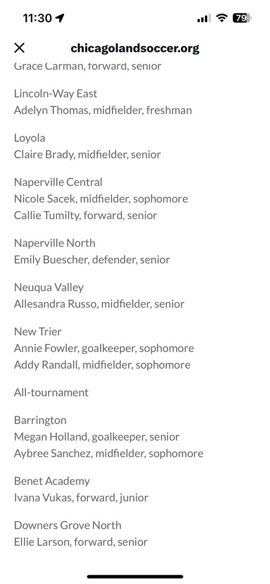 Addy Randall (@addyrandall27) on Twitter photo Honored to be make the First XI for the Naperville Invite. Proud to be included with such a talented group of girls.
<a href="/PrepSoccer/">Prep Soccer ⚽️</a> <a href="/TopDrawerSoccer/">TopDrawerSoccer</a> <a href="/ImYouthSoccer/">ECNL/GA/Recruiting/College Soccer</a> <a href="/2009EclipseEcnl/">Eclipse Select 2009 ECNL</a> <a href="/EclipseSelectSC/">Eclipse Select SC</a> <a href="/AnnieFowler2027/">Annie Fowler</a> <a href="/ChilandSoccer/">Chicagoland Soccer</a> Honored to be make the First XI for the Naperville Invite. Proud to be included with such a talented group of girls.
<a href="/PrepSoccer/">Prep Soccer ⚽️</a> <a href="/TopDrawerSoccer/">TopDrawerSoccer</a> <a href="/ImYouthSoccer/">ECNL/GA/Recruiting/College Soccer</a> <a href="/2009EclipseEcnl/">Eclipse Select 2009 ECNL</a> <a href="/EclipseSelectSC/">Eclipse Select SC</a> <a href="/AnnieFowler2027/">Annie Fowler</a> <a href="/ChilandSoccer/">Chicagoland Soccer</a>