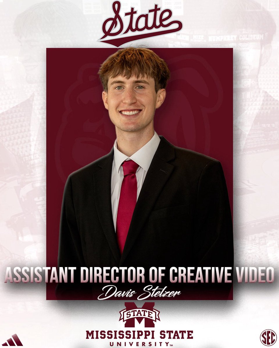 Davis Stelzer (@davisstelzer) on Twitter photo The next step! #HailState🐶
A huge thank you to <a href="/UNImbb/">UNI Basketball</a> for the past 2 seasons. The time I spent with the staff, players, and managers and all of the moments with the team will forever be remembered. Excited to announce that I will be stepping into a new role with <a href="/HailState/">Mississippi State Athletics</a> The next step! #HailState🐶
A huge thank you to <a href="/UNImbb/">UNI Basketball</a> for the past 2 seasons. The time I spent with the staff, players, and managers and all of the moments with the team will forever be remembered. Excited to announce that I will be stepping into a new role with <a href="/HailState/">Mississippi State Athletics</a>