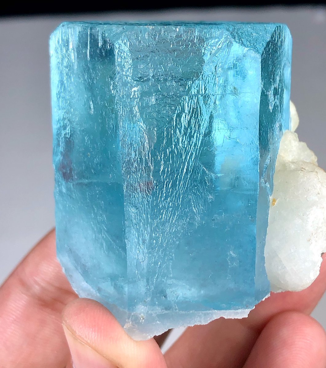 GeologyTime's tweet photo. Aquamarine crystal on Albite from Pakistan

Photo by: Wonderock_minerals https://t.co/G3RWY5OLVs
