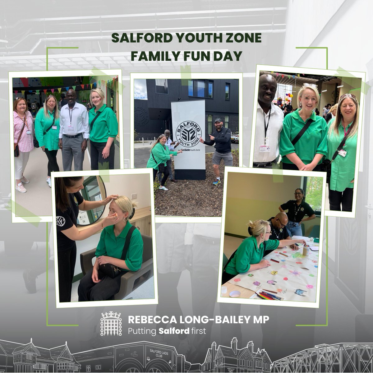 Rebecca Long-Bailey (@rlong_bailey) on Twitter photo It was great to join the recent fun-filled family day at Salford Youth Zone—fantastic to see such a big turnout from the community, with strong support from <a href="/PendletonLabour/">PendletonCharlestownLabour</a> Councillors and <a href="/salford_mayor/">SalfordMayor</a>. (1/2) It was great to join the recent fun-filled family day at Salford Youth Zone—fantastic to see such a big turnout from the community, with strong support from <a href="/PendletonLabour/">PendletonCharlestownLabour</a> Councillors and <a href="/salford_mayor/">SalfordMayor</a>. (1/2)