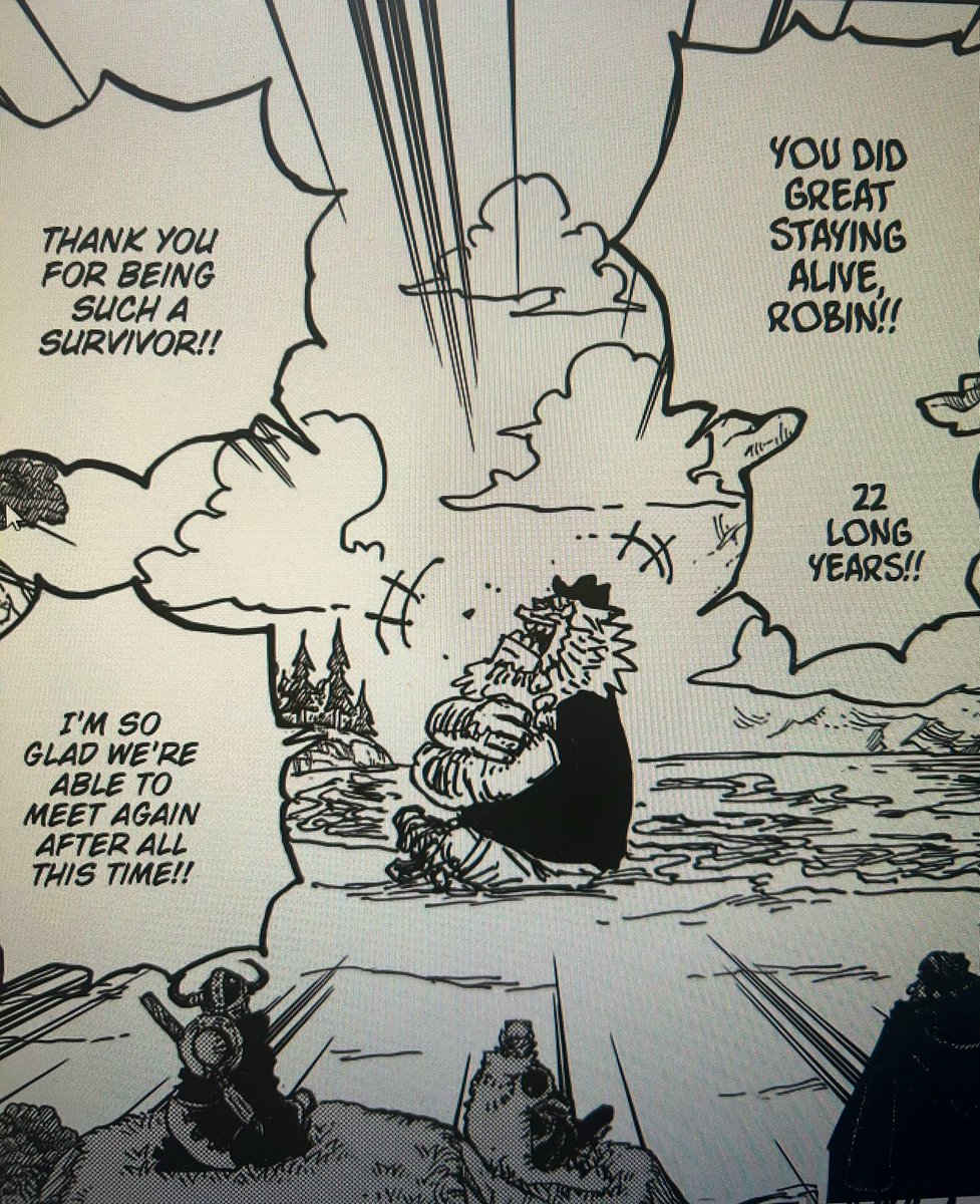 Luffy with his two wings watching the Robin/Saul reunion is such a slept on moment #ONEPIECE