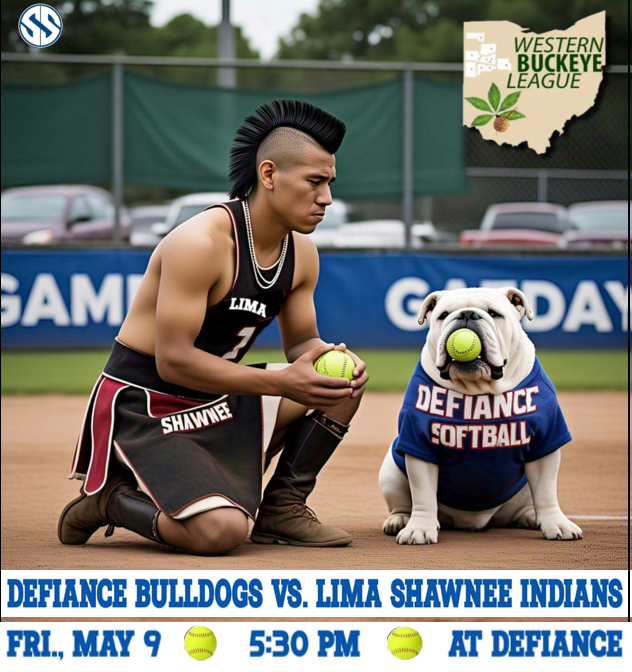 SusanSweet44's tweet photo. Lima Shawnee--a true Indian giver. Come out and cheer on the Lady Dogs at Defiance today at 5:30 p.m. as they play their final WBL game. #GoLadyDogs #IndianGiver #WBL #AGoodDayForSoftball @DefianceSBall https://t.co/js5WRDvrOf