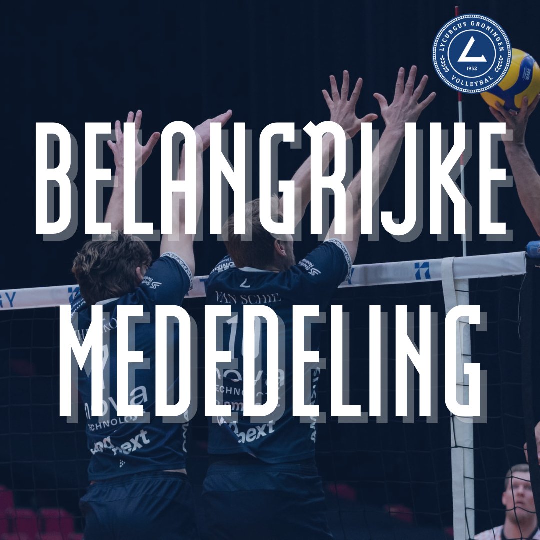 De rechtbank heeft gisteren, donderdag 8 mei, het faillissement uitgesproken van topvolleybalclub Nova Tech Lycurgus BV.

Lees hier het volledige persbericht lycurgus.nl/nieuws/topvoll…