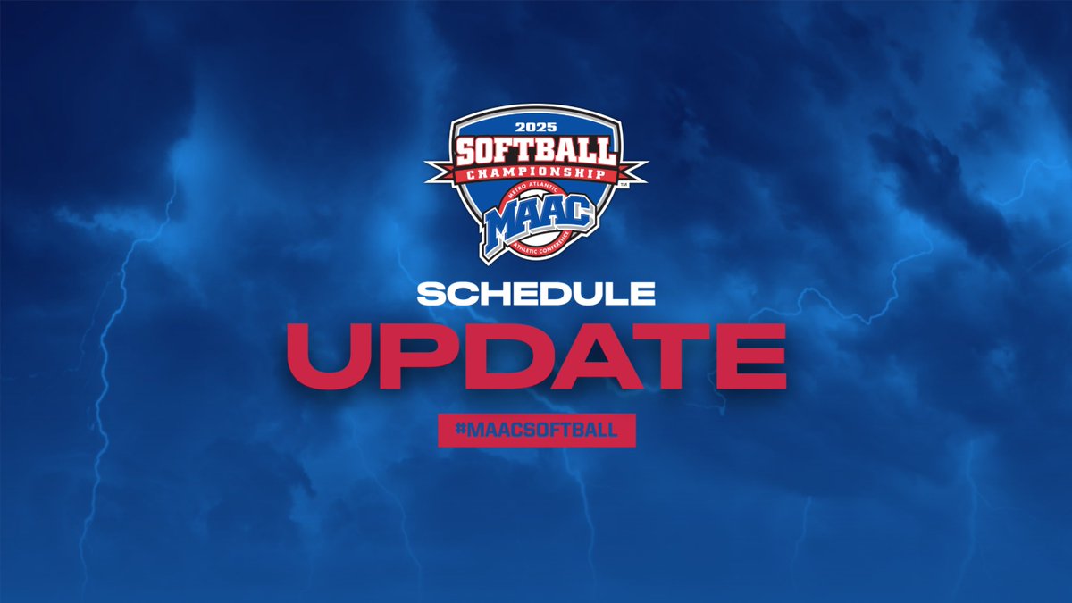UPDATE: 2025 MAAC Softball Championship Semifinals Relocating to Iona University Due to Inclement Weather

#MAACSoftball 

maacsports.com/news/2025/5/9/…