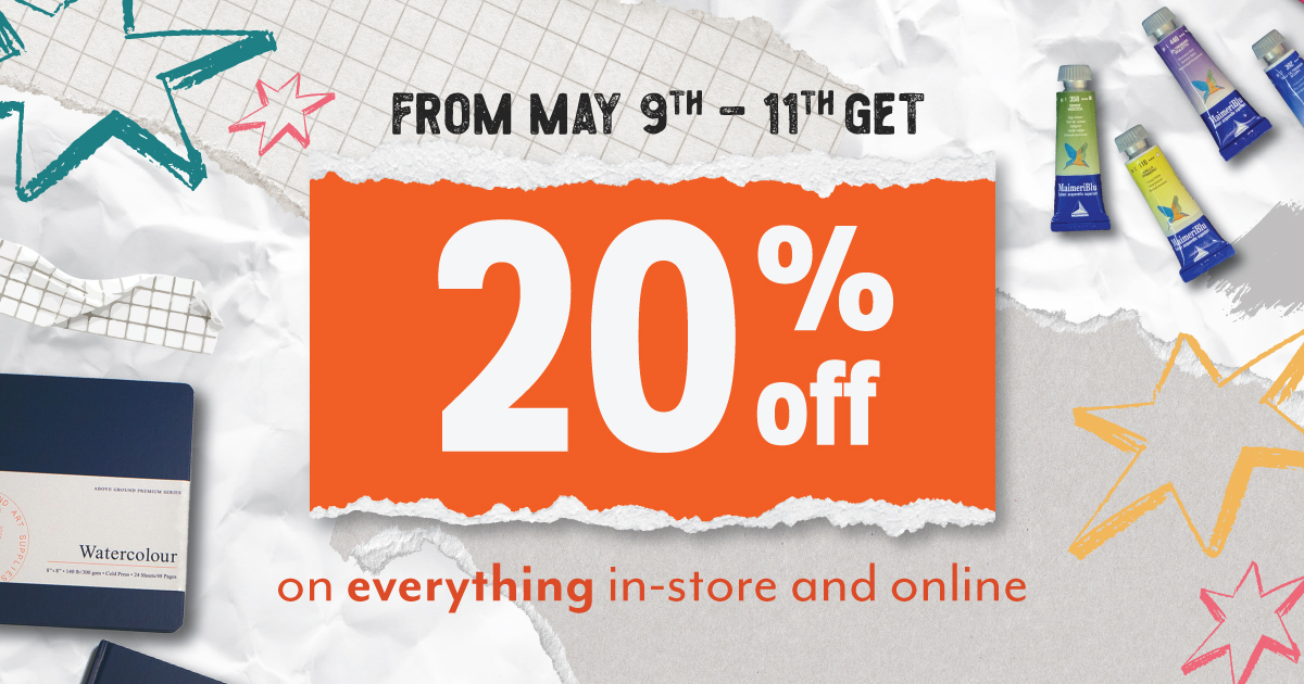 📢 Flash Sale on NOW! From now to Sunday, May 11th get 20% off everything in-store and online. Shop and save now with this exclusive deal!