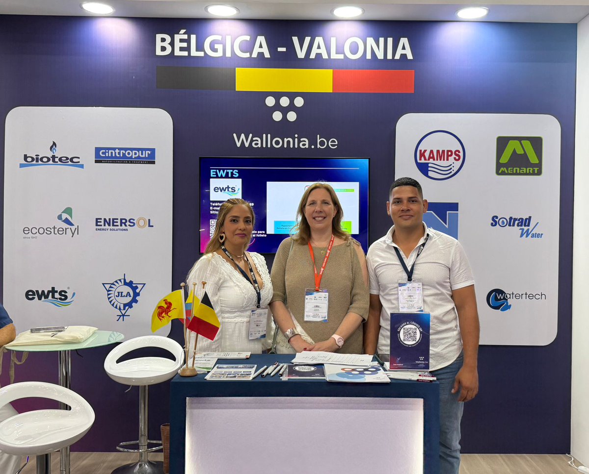 📅 ¡Último día en #CongresoACODAL 2025!

🌱♻️ Si aún te interesan las soluciones de nuestras 12 empresas valonas en agua, residuos, energía limpia y equipos científicos, escríbenos 🇧🇪🤝🇨🇴

Muchas felicitaciones a <a href="/ACODAL/">ACODAL NACIONAL</a>❗️

#Innovaciónsostenible #Agua #EnergíaRenovable