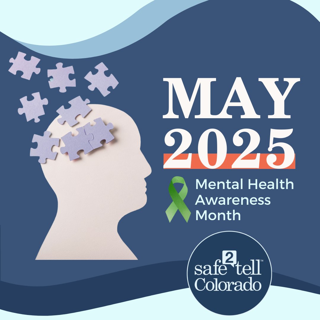 It's okay to not be okay. If you or someone you know is struggling, you're not alone and you don’t have to stay silent. Report concerns anonymously 24/7 by calling 1-877-542-7233, visiting Safe2Tell.org, texting S2TCO to 738477, or using the Safe2Tell mobile app.