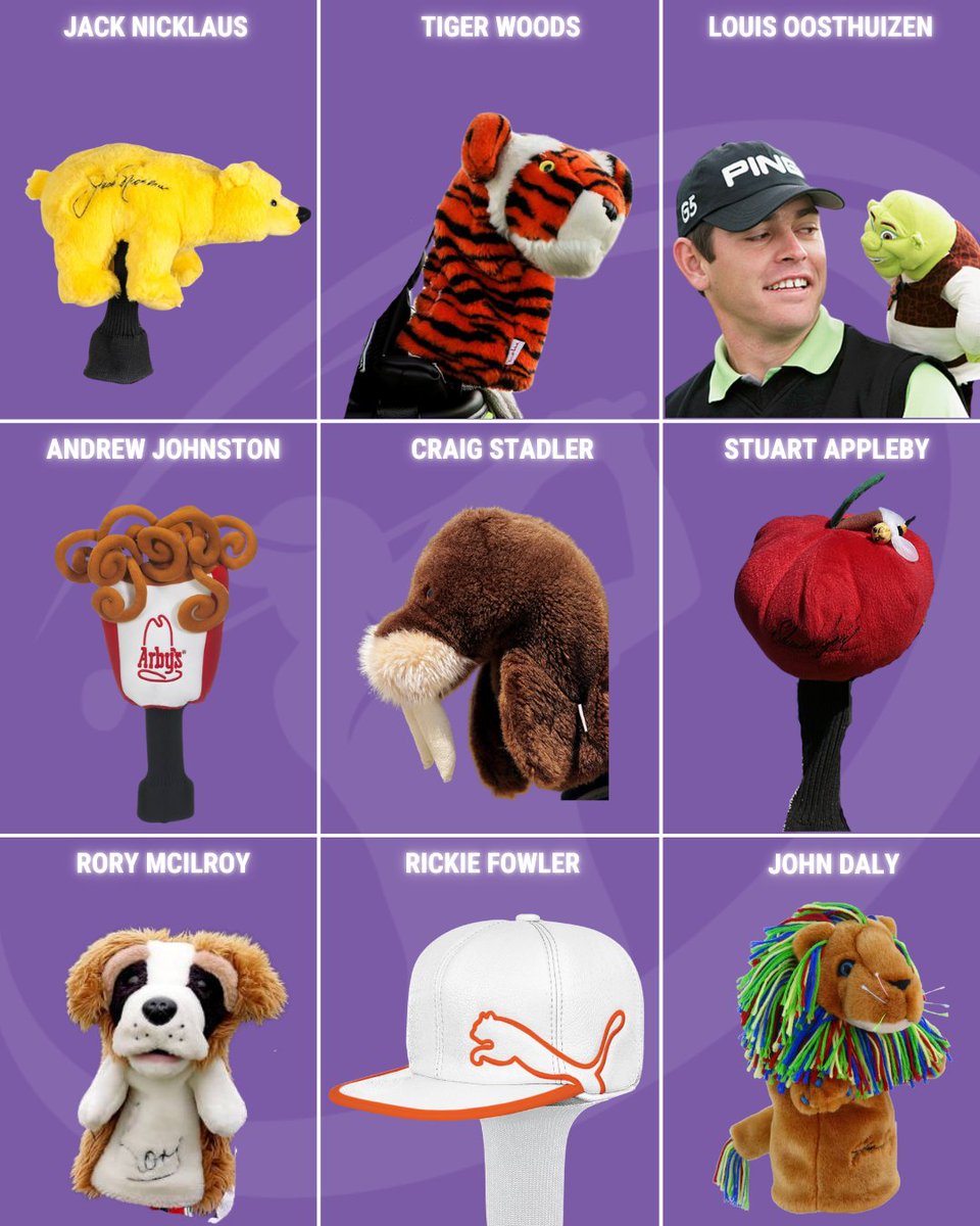 clubchampmedia's tweet image. From @TigerWoods iconic "Frank" to @PGA_JohnDaly  party animal lion, these legendary headcovers are as bold as the swings behind them.
Which one’s your favorite? Did we miss any? Let us know in the comments! 

#ClubChampion #ClubFitters #BetterFitLowerScores #ClubFitting
