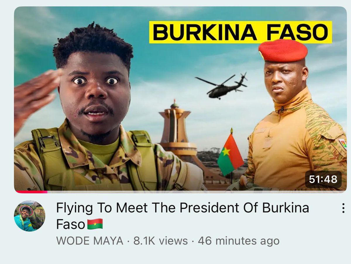 Our First video from Burkina Faso 🇧🇫 

youtu.be/CKzM2x3ShYM?si…

ClicK On The Link &amp; Enjoy 😉