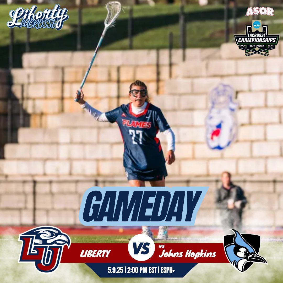 A Sea of Red (@aseaofred) on Twitter photo It’s GAMEDAY ‼️
Good luck to <a href="/LibertyWLAX/">Liberty Lacrosse</a> in the NCAA Tournament today!
#BeatJohnsHopkins #Fanem🔥
📸 Credit: <a href="/LibertyFlames/">Liberty Flames</a> It’s GAMEDAY ‼️
Good luck to <a href="/LibertyWLAX/">Liberty Lacrosse</a> in the NCAA Tournament today!
#BeatJohnsHopkins #Fanem🔥
📸 Credit: <a href="/LibertyFlames/">Liberty Flames</a>