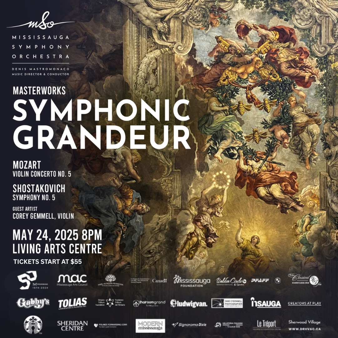 Mississauga Symphony Orchestra (@msymph) on Twitter photo SEASON FINALE!
Experience Mozartβs elegant fifth violin concerto with MSO Concertmaster Corey Gemmell, followed by Shostakovichβs powerful Fifth Symphony.
ποΈ Saturday, May 24 - 8PM
π <a href="/LivingArtsCtr/">Living Arts Centre</a>
ποΈ$55+
Tix: bit.ly/43m498e SEASON FINALE!
Experience Mozartβs elegant fifth violin concerto with MSO Concertmaster Corey Gemmell, followed by Shostakovichβs powerful Fifth Symphony.
ποΈ Saturday, May 24 - 8PM
π <a href="/LivingArtsCtr/">Living Arts Centre</a>
ποΈ$55+
Tix: bit.ly/43m498e