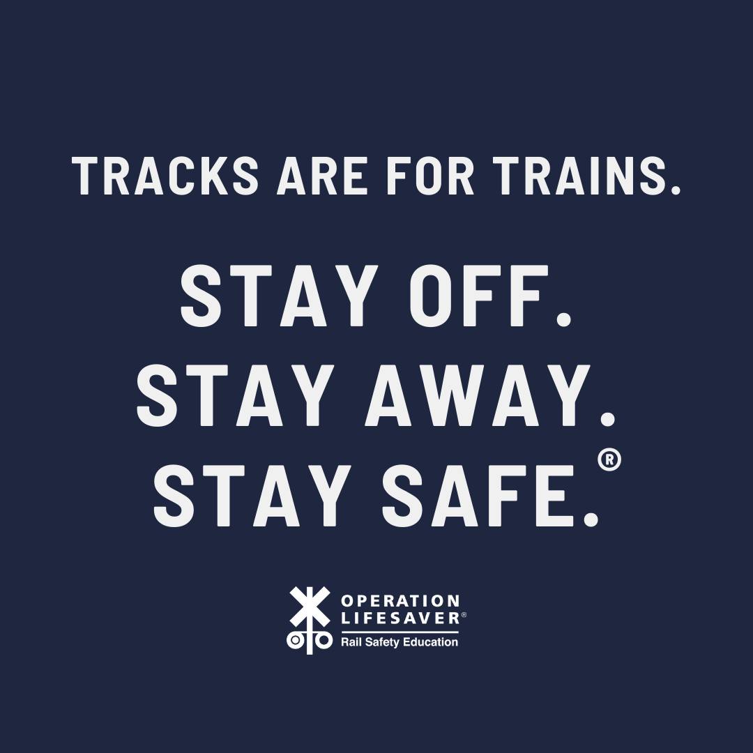 LifesaverVT's tweet photo. #NationalTrainDay is tomorrow! Celebrate with us and use caution near railroad tracks and trains. 

#SeeTracksThinkTrain #RailSafetyEducation #STOPTrackTragedies https://t.co/gDwL6kUtwF