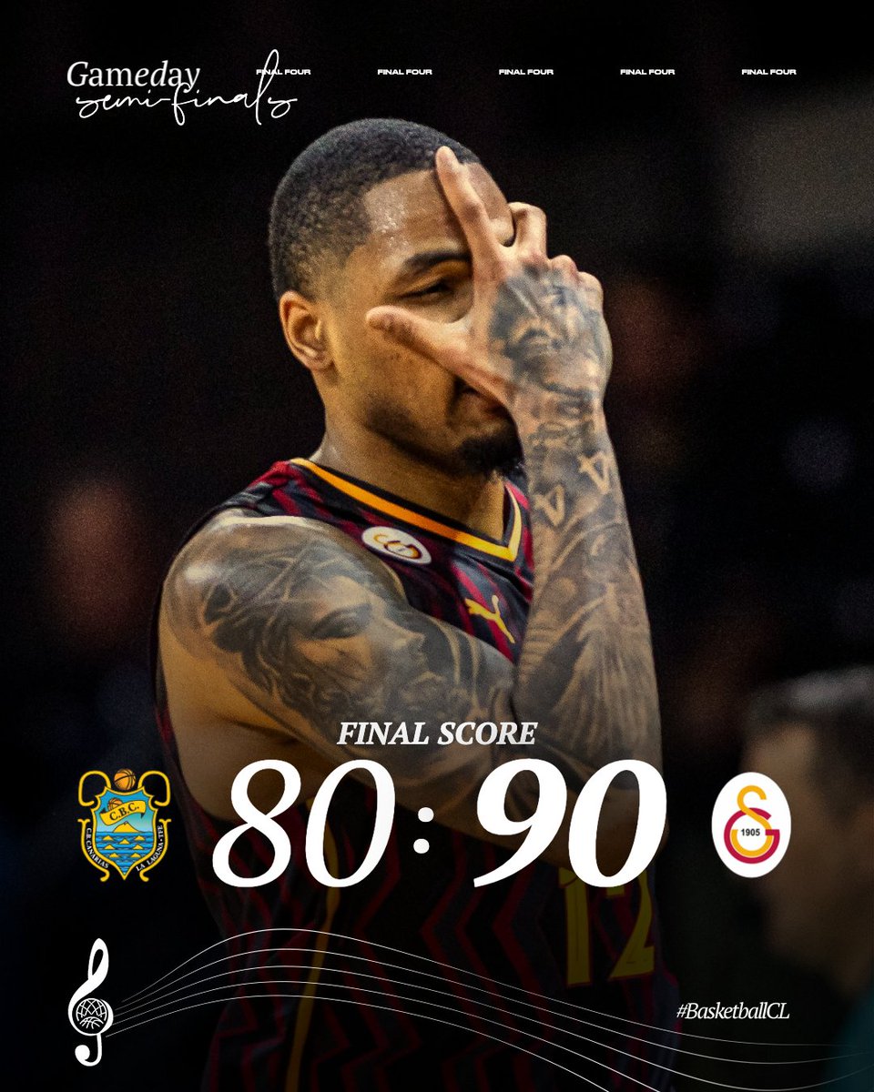 Basketball Champions League (@basketballcl) on Twitter photo HISTORY!
Galatasaray 🟡🔴 reach their first #BasketballCL Final, going from -15 to +10 against a previously unbeaten Tenerife side 🤯
#FinalFour | <a href="/GSBasketbol/">Galatasaray Basketbol</a> HISTORY!
Galatasaray 🟡🔴 reach their first #BasketballCL Final, going from -15 to +10 against a previously unbeaten Tenerife side 🤯
#FinalFour | <a href="/GSBasketbol/">Galatasaray Basketbol</a>