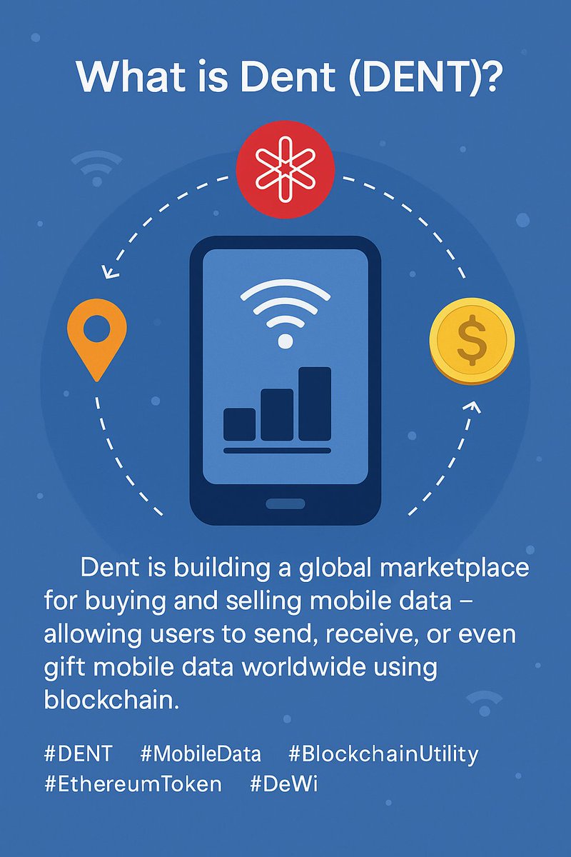Jamosparsa's tweet image. 📱 What if you could sell your unused mobile data?
With Dent (DENT), you can! This Ethereum-based token lets you trade mobile data globally and bypass traditional telecoms.

#Dent #DENTtoken #Web3Mobile #CryptoUtilities #DataFreedom