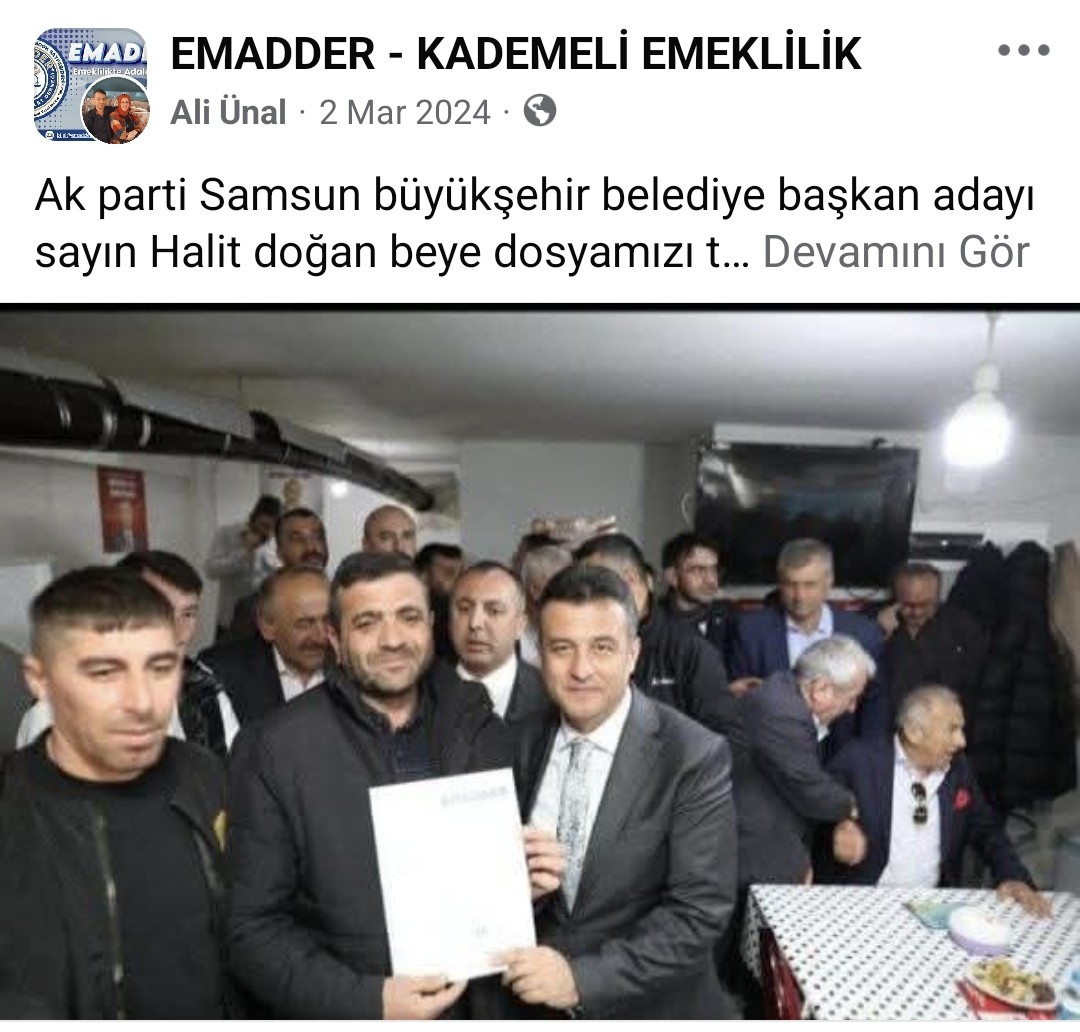HASAN ▶️ EMAD-DER AFYON İL TEMSİLCİSİ⚖️ (@afyokh) on Twitter photo <a href="/EmadDernegi/">EMEKLİLİKTE ADALET DERNEĞİ ⚖️</a> <a href="/halitdoganbsk/">Halit Doğan</a> Sn başkanım Samsun il temsilciliği stand etkinliği dilekçesini olumlu olarak değerlendirmenizi bekliyor
<a href="/halitdoganbsk/">Halit Doğan</a>
<a href="/samsunbsb/">Samsun Büyükşehir Belediyesi</a>
<a href="/EmadDernegi/">EMEKLİLİKTE ADALET DERNEĞİ ⚖️</a>
<a href="/EMADDER_KADEME/">EMADDER RESMİ SOHBET SAYFASI</a>
#KademeMağdurlarıYasaBekliyor <a href="/EmadDernegi/">EMEKLİLİKTE ADALET DERNEĞİ ⚖️</a> <a href="/halitdoganbsk/">Halit Doğan</a> Sn başkanım Samsun il temsilciliği stand etkinliği dilekçesini olumlu olarak değerlendirmenizi bekliyor
<a href="/halitdoganbsk/">Halit Doğan</a>
<a href="/samsunbsb/">Samsun Büyükşehir Belediyesi</a>
<a href="/EmadDernegi/">EMEKLİLİKTE ADALET DERNEĞİ ⚖️</a>
<a href="/EMADDER_KADEME/">EMADDER RESMİ SOHBET SAYFASI</a>
#KademeMağdurlarıYasaBekliyor