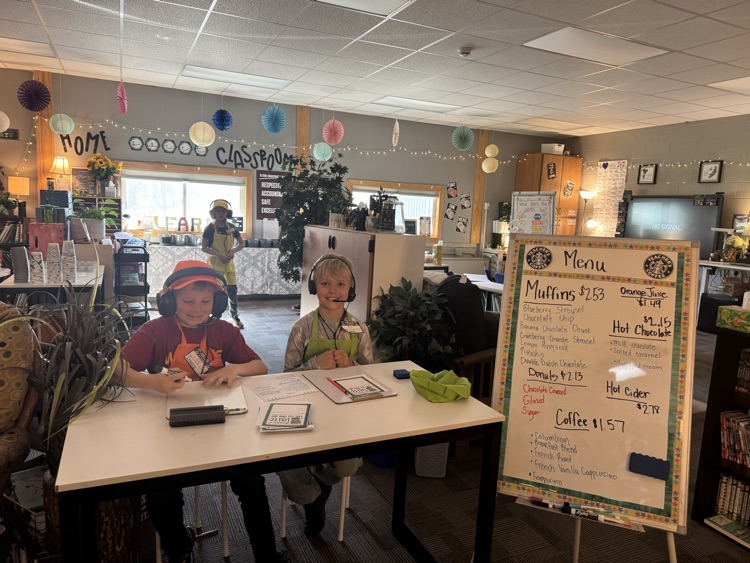 2nd Grade Starbucks was open for business for Staff Appreciation Week!   Thank you to all who work so hard to make every day awesome for our kids!