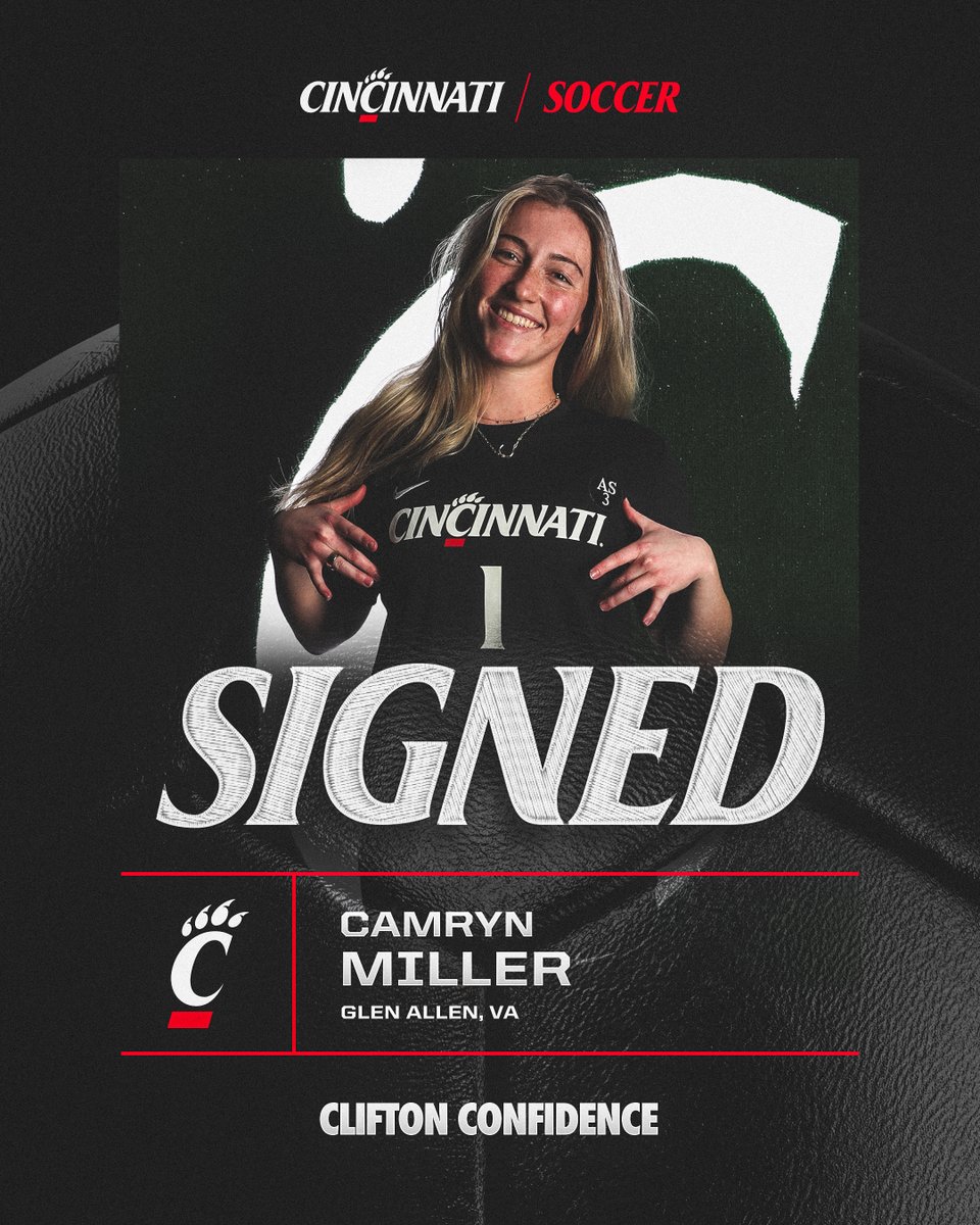 Welcome to Cincinnati, Camryn! ✍️ 🐾 

#Bearcats | #WePlayFor3