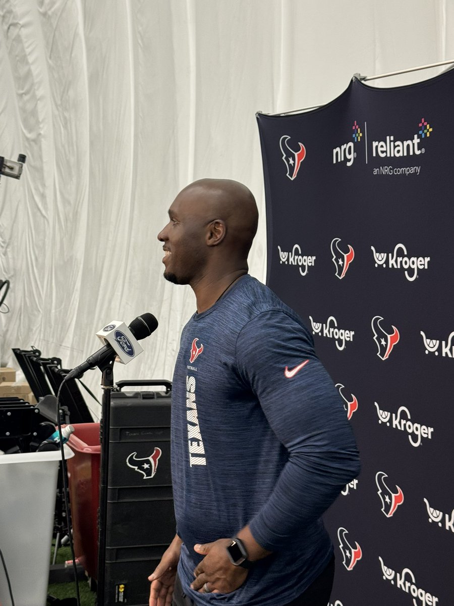 Post rookie minicamp DeMeco Ryans. The early days are about acclimation and showing the rookies the standard operating procedure.