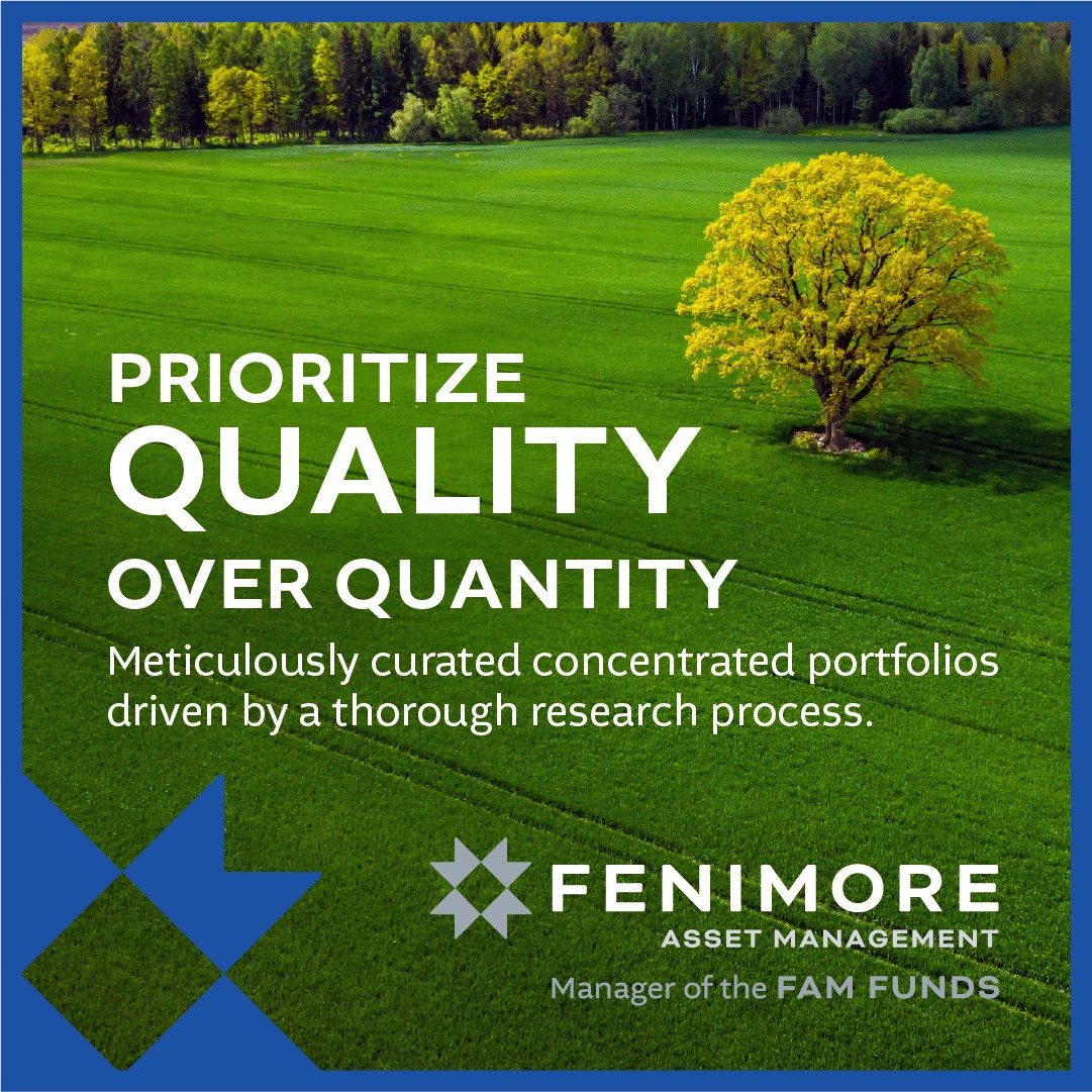 Fenimore’s strong stock selection continues to focus on the long-term by managing equities in concentrated portfolios. Learn more: fenimoreasset.com/institutions-i… 
#finance #investing #investments