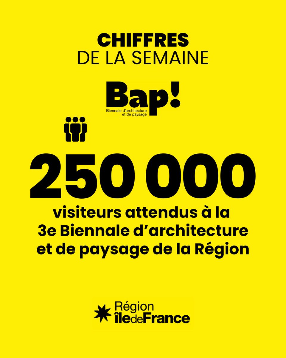 Région Île-de-France (@iledefrance) on Twitter photo 🎉 La <a href="/Bapidf/">Biennale d'architecture et de paysage - IDF</a> 2025 a démarré !
💯 Découvrez quelques chiffres sur cette 3ème édition !
🤩 Jusqu'au 13 juillet, apprenez comment nos villes peuvent devenir plus vivantes, durables, accueillantes tout en respectant notre environnement 👇
iledefrance.fr/tous-les-evene… 🎉 La <a href="/Bapidf/">Biennale d'architecture et de paysage - IDF</a> 2025 a démarré !
💯 Découvrez quelques chiffres sur cette 3ème édition !
🤩 Jusqu'au 13 juillet, apprenez comment nos villes peuvent devenir plus vivantes, durables, accueillantes tout en respectant notre environnement 👇
iledefrance.fr/tous-les-evene…