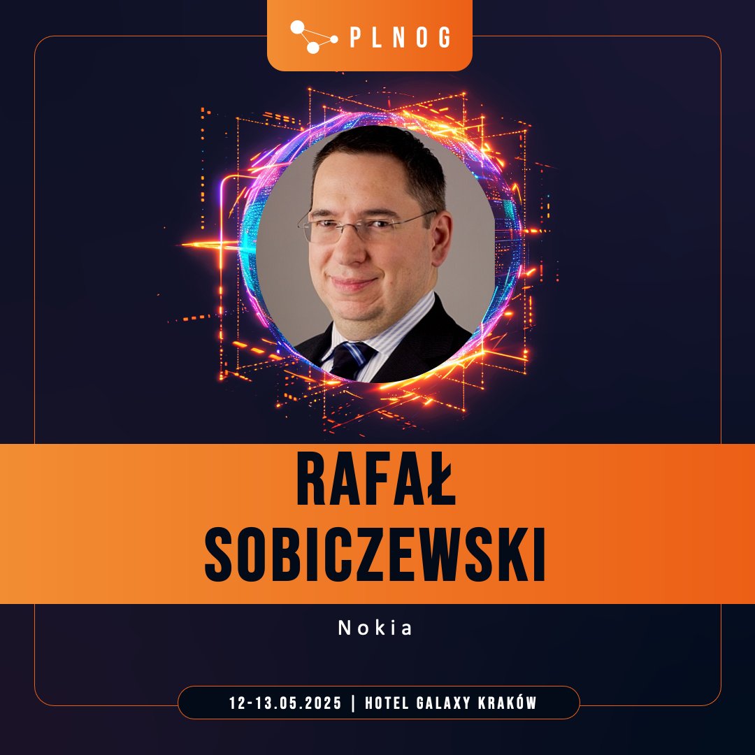 #800G #Ethernet w sieciach operatorskich a integracja warstwy IP i optycznej - o tym na nadchodzącym #PLNOG2025 opowie Rafał Sobiczewski z Nokia.
Jeśli jesteście zainteresowani tematem - dodajcie prelekcję Rafała do kalendarza!
#PLNOG2025 #Ethernet #DataCenter #800G #Networking