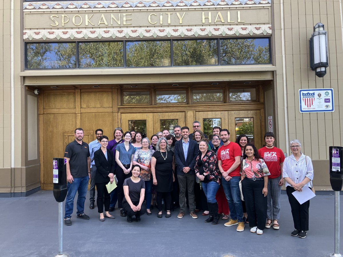 Thanks for meeting with me Spokane Alliance to talk about exciting opportunities for the working people of Spokane! #unionstrong