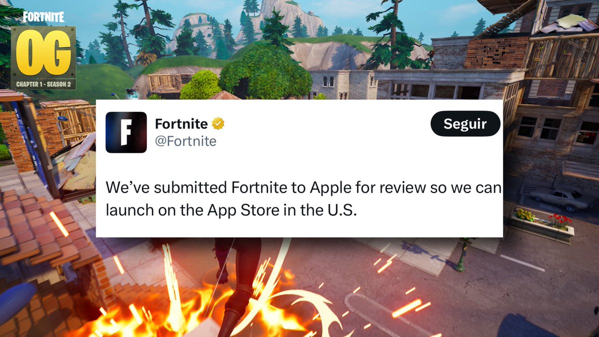 Luego de 4 años de espera, Epic Games anuncia que han subido Fortnite a la Appstore para revisión.

Esto significaría que Fortnite: Mobile volvería a iOS.
