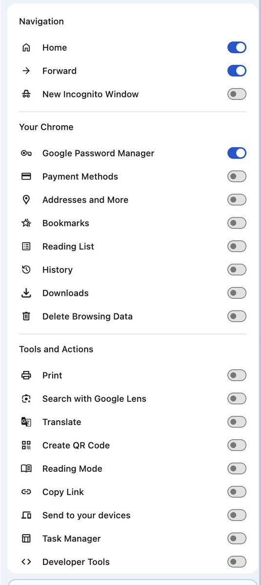 Love the ability to pin commonly used items on the toolbar in the new release of <a href="/googlechrome/">Chrome</a>.

One small feature request: I would like to pin the Cast button there as well.
Do people not cast anymore? The cast button is so well hidden.