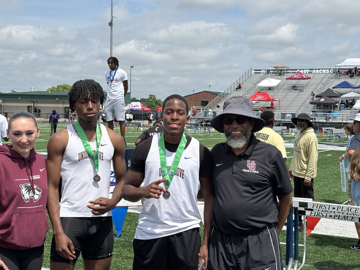Congrats to Micah Carline and Aiden Holmes on medaling in the Long Jump at the State Championships!!