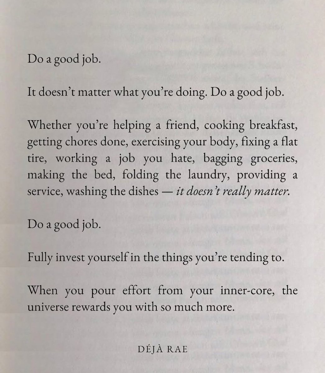 Do a good job