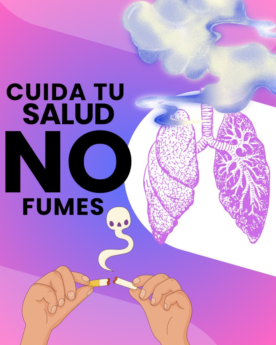 Cxncer_pulmon's tweet photo. #NoFumes
#PulmonesSanos
#ViveSinHumo
#SaludSinTabaco
#LibreDeHumo
#DiNoAlTabaco
#Prevención https://t.co/sPCDD3XZwI