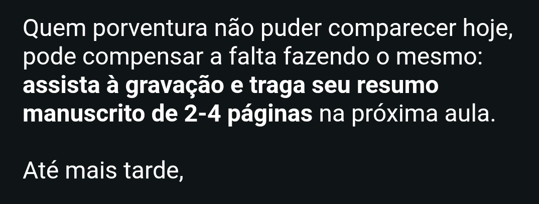Isaspacheco's tweet photo. Ufrgs lançando um aviso dizendo que quer não conseguir ir à aula por conta da chuva não vai levar falta e não será prejudicado 
O professor mais fraco da UFRGS https://t.co/PkOhSEvR18