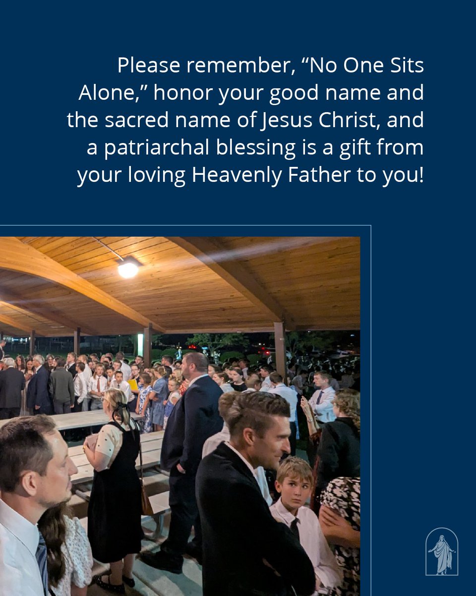 GerritWGong's tweet image. Always great to be with our rising generation!
Recently in Box Elder County – thank you for your goodness and spirit!
Please remember, “No One Sits Alone,” honor your good name and the sacred name of Jesus Christ, and a patriarchal blessing is a gift from your loving Heavenly…