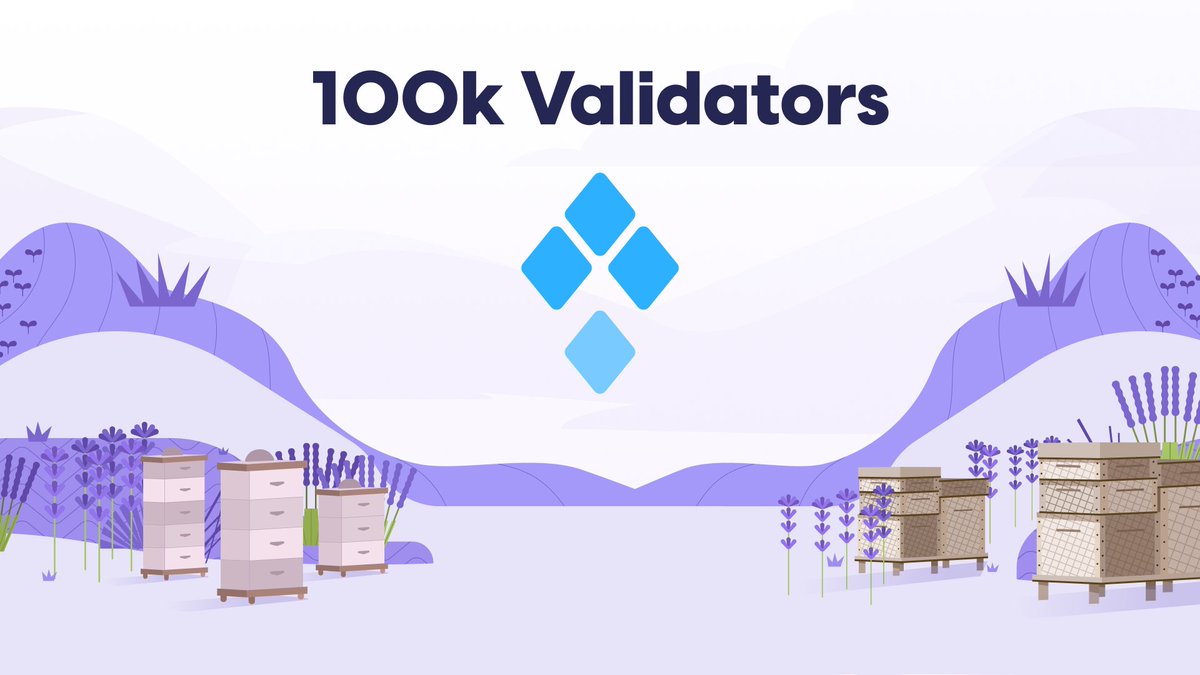 Lavender.Five Nodes 🐝 (@lavender_five) on Twitter photo Redundancy and security are always the largest priority, 100% of our Ethereum validators use DVT.
We are all a part in making Ethereum the most resilient and decentralized it can be 💜
Congratulations to <a href="/ssv_network/">SSV Network</a> for a 100k live validators using their technology #SSV100k Redundancy and security are always the largest priority, 100% of our Ethereum validators use DVT.
We are all a part in making Ethereum the most resilient and decentralized it can be 💜
Congratulations to <a href="/ssv_network/">SSV Network</a> for a 100k live validators using their technology #SSV100k