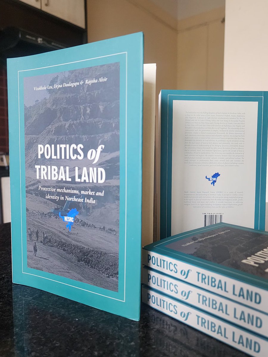 In NESRC's latest publication, Vizokhole Ltu, <a href="/RayshaAlvir/">Raysha Alvir</a> and I grapple with the increasingly concerning issue of Tribal Land Alienation across NEI w.r.t. Constitutional Provisions including the Sixth Schedule. 

Do grab a copy. Will be available on Amazon soon.