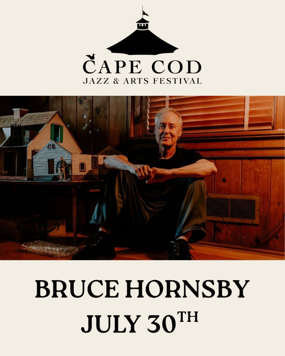 🎶 FREE SOLO SHOW 🎶 Bruce Hornsby is playing a free set at the Cape Cod Jazz &amp; Arts Festival on July 30. Find all the details at wequassett.com/experience/cap…