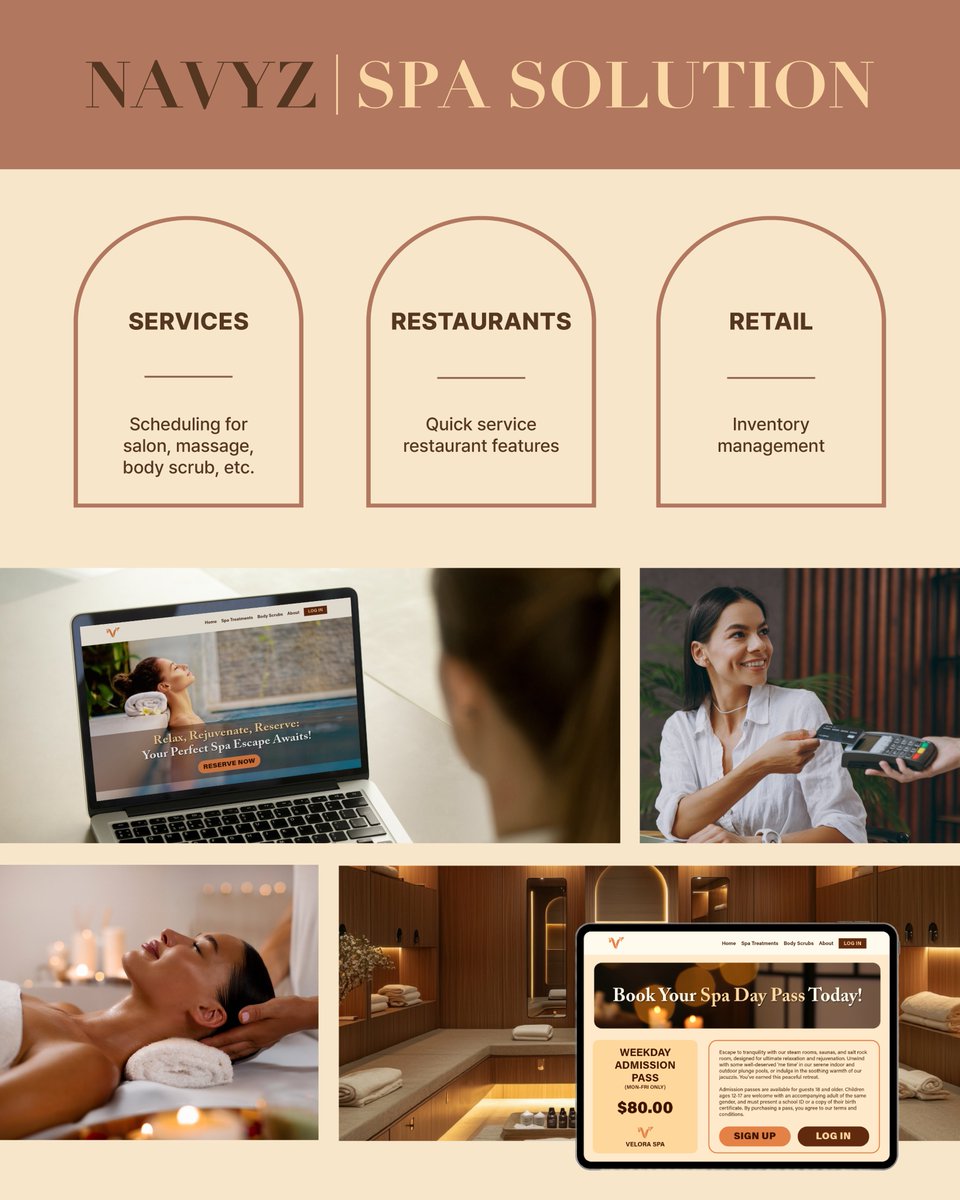 Transform Your Spa and Resort Business with NAVYZ's Custom Solutions! 💻💯

✔ NAVYZ provides integrated custom software and hardware systems, tailored to meet unique business requirements.

✔ With the Locker System, monitor and control everything for your SPA business.