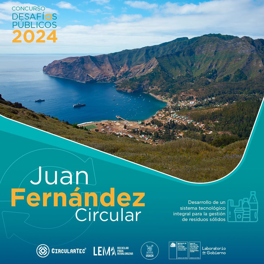 CircularTec (@circular_tec) on Twitter photo Juan Fernández Circular ya está en marcha ♻️
Junto a Lemaa-usach, desde CircularTec desarrollamos prototipos con plásticos reciclados para validar soluciones reales de gestión de residuos en la isla.
Proyecto impulsado por <a href="/ANID_Chile/">Agencia Nacional de Investigación y Desarrollo</a> bajo #DesafíosPúblicos2024. Juan Fernández Circular ya está en marcha ♻️
Junto a Lemaa-usach, desde CircularTec desarrollamos prototipos con plásticos reciclados para validar soluciones reales de gestión de residuos en la isla.
Proyecto impulsado por <a href="/ANID_Chile/">Agencia Nacional de Investigación y Desarrollo</a> bajo #DesafíosPúblicos2024.