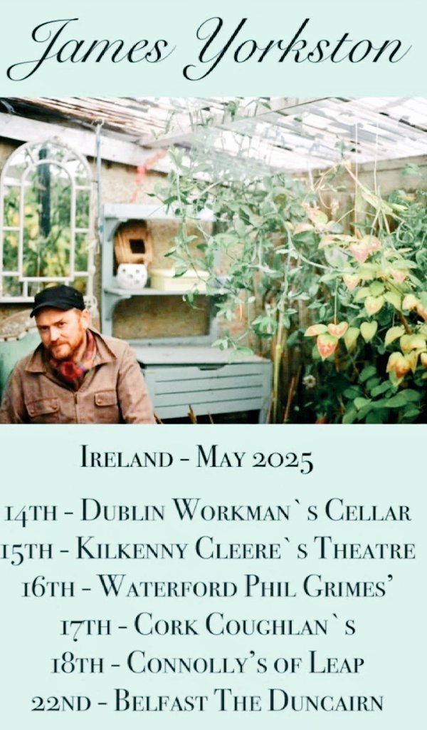 James Yorkston (@jamesyorkston) on Twitter photo Ireland solo shows, next week, new songs, old songs, trad songs - Dublin, Kilkenny, Waterford, Cork, Leap, Belfast, almost certainly with my pal <a href="/VikingMoses/">Viking Moses</a> x Ireland solo shows, next week, new songs, old songs, trad songs - Dublin, Kilkenny, Waterford, Cork, Leap, Belfast, almost certainly with my pal <a href="/VikingMoses/">Viking Moses</a> x