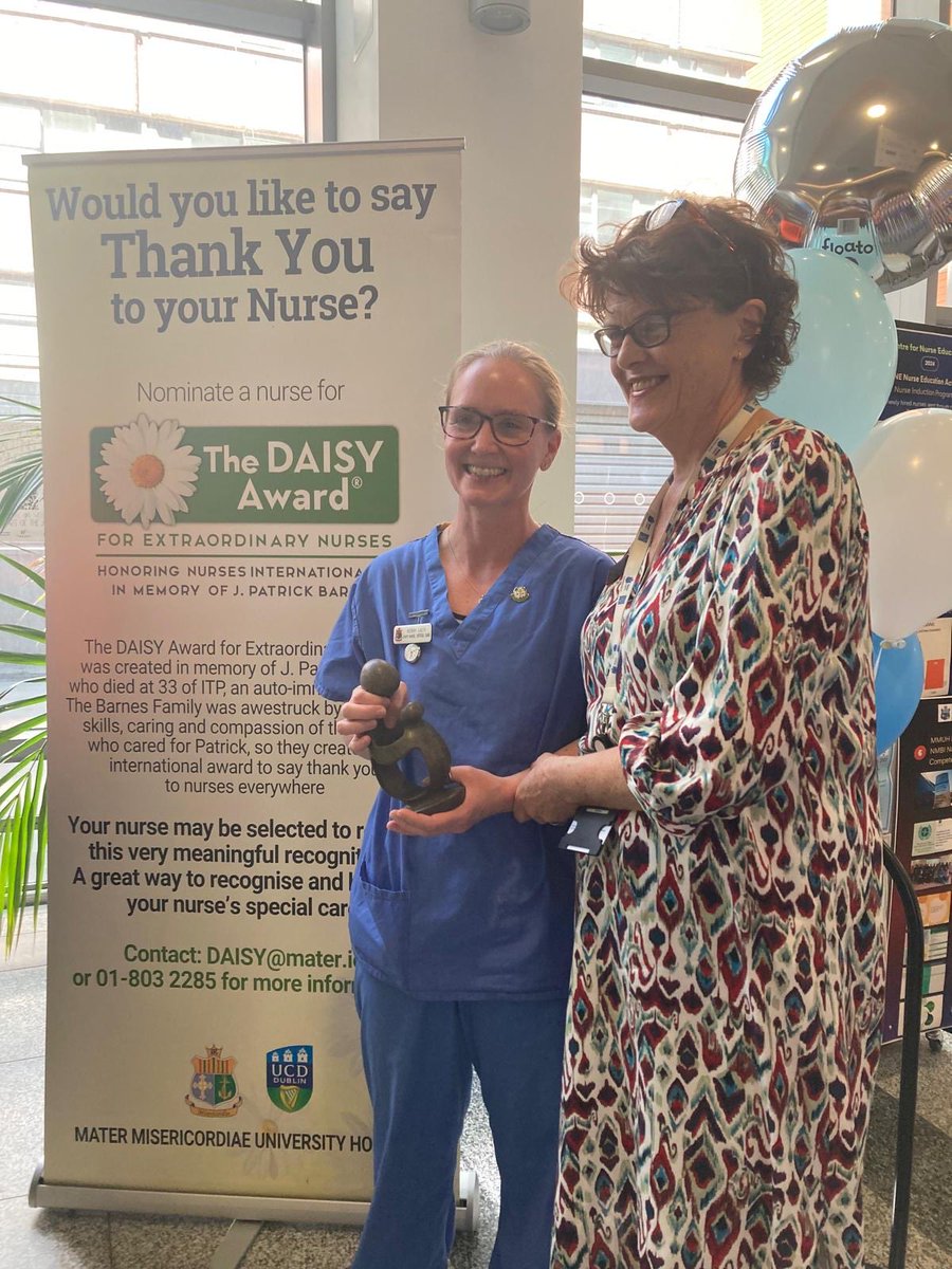 sandra flynn (@sandraf53135246) on Twitter photo Our Daisy Winner - Kerry, here with Director of Nursing Mary. What a fabulous compassionate nurse as demonstrated by the patient nomination. <a href="/MaterNursing/">Mater Nursing Team</a> <a href="/AnpMater/">Mater ANP Group</a> <a href="/Mater_ICU/">Mater ICU</a> <a href="/DAISY4Nurses/">DAISY Foundation</a> <a href="/HeartyFiona/">Fiona Hearty</a> <a href="/IreneAloveros/">Irene Aloveros</a> Our Daisy Winner - Kerry, here with Director of Nursing Mary. What a fabulous compassionate nurse as demonstrated by the patient nomination. <a href="/MaterNursing/">Mater Nursing Team</a> <a href="/AnpMater/">Mater ANP Group</a> <a href="/Mater_ICU/">Mater ICU</a> <a href="/DAISY4Nurses/">DAISY Foundation</a> <a href="/HeartyFiona/">Fiona Hearty</a> <a href="/IreneAloveros/">Irene Aloveros</a>
