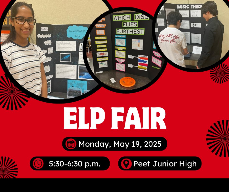 Come explore the creativity, curiosity, and critical thinking on display at our Extended Learning Program Fair! Come support our students and see the future in action! 🚀 #TigerPride #EveryStudentEveryDay