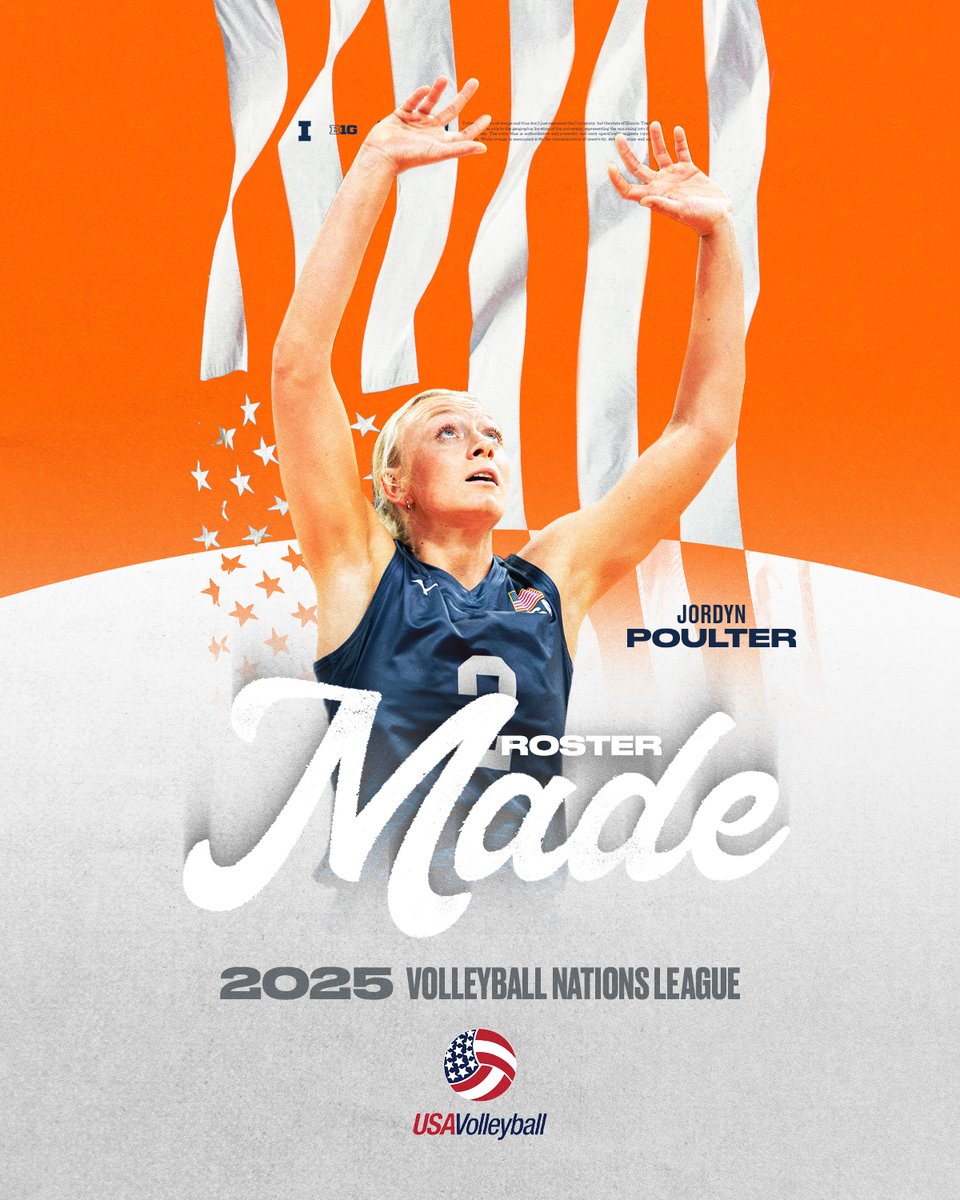 Illinois Volleyball (@illinivball) on Twitter photo Another Illini on a senior national team roster!
Congrats to Jordyn for making the <a href="/usavolleyball/">USA Volleyball</a> VNL roster ✅ Another Illini on a senior national team roster!
Congrats to Jordyn for making the <a href="/usavolleyball/">USA Volleyball</a> VNL roster ✅